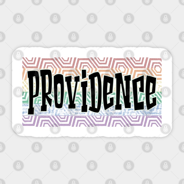 LGBTQ PRIDE USA PROVIDENCE Sticker by Zodiac BeMac